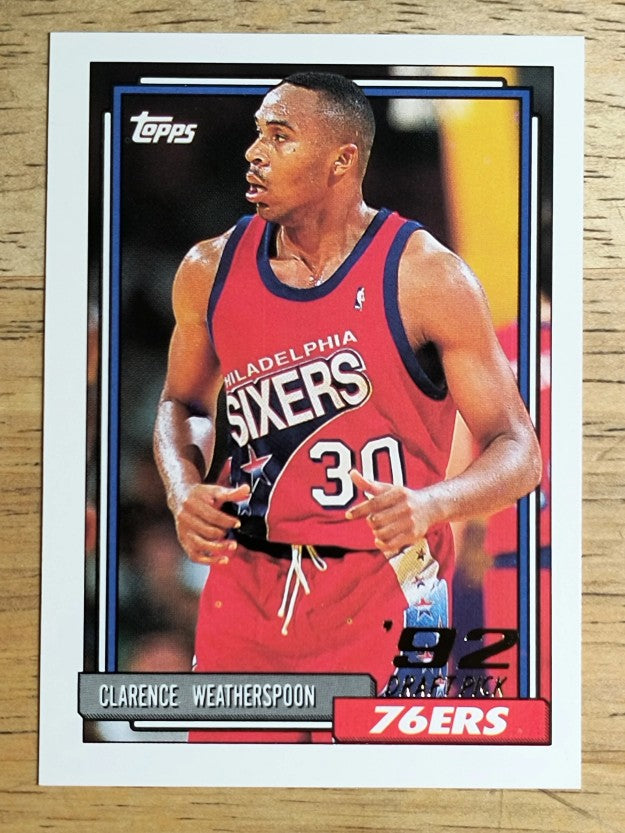 1992-93 Topps #294 Clarence Weatherspoon RC