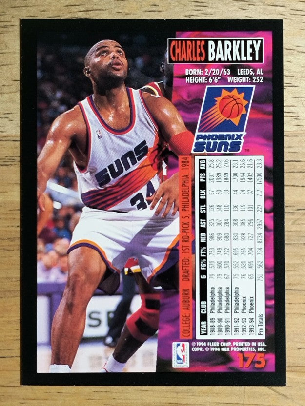 1994-95 Fleer #175 Charles Barkley (NM)