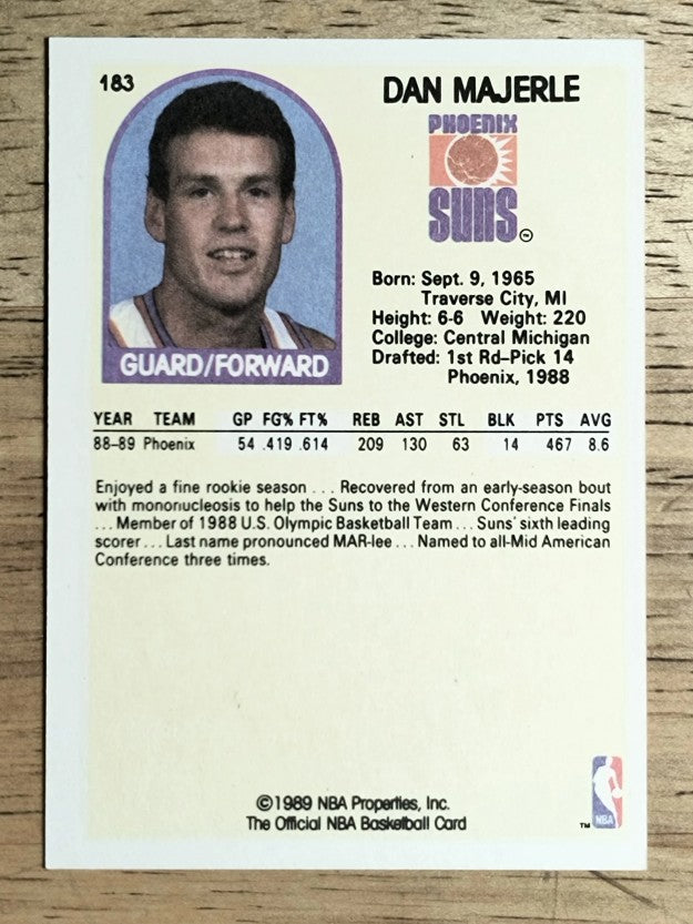 1989-90 Hoops #183 Dan Majerle RC (NM)