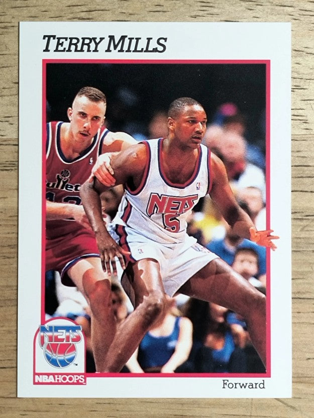 1991-92 Hoops #401 Terry Mills RC