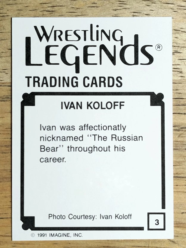 1991 Imagine Wrestling Legends #3 Ivan Koloff