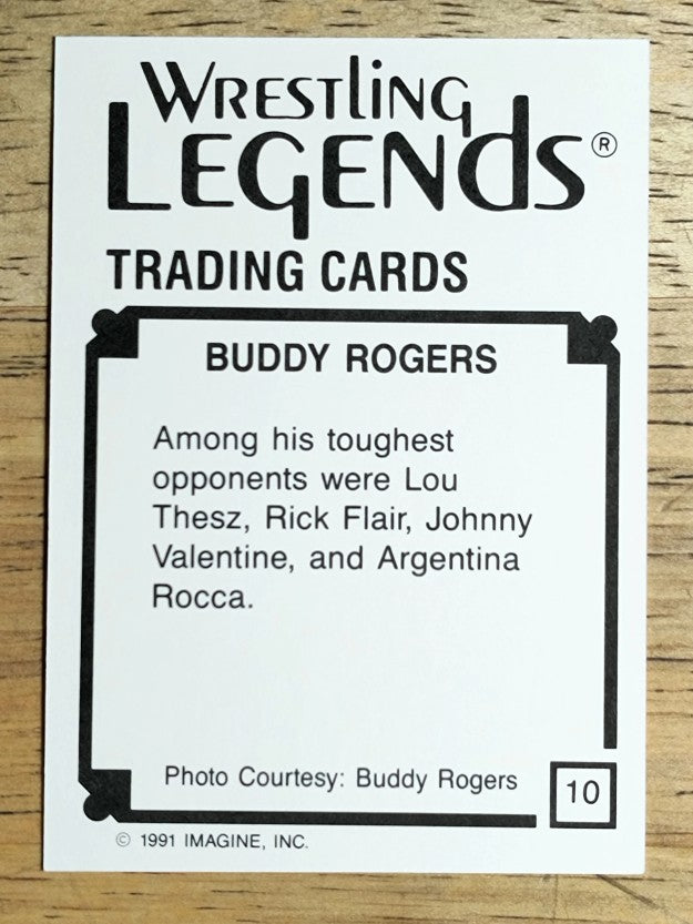 1991 Imagine Wrestling Legends #10 Buddy Rogers (NM)