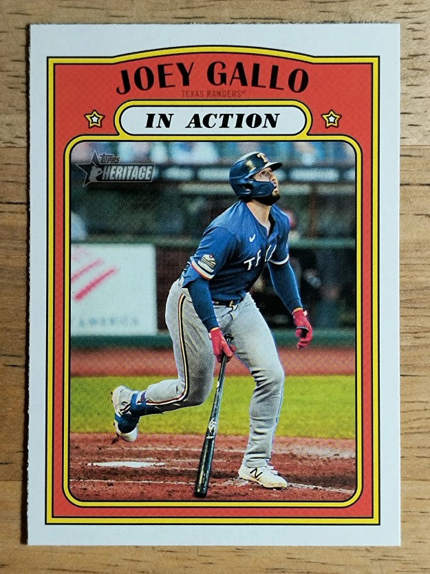 2021 Topps Heritage #180 Joey Gallo IA