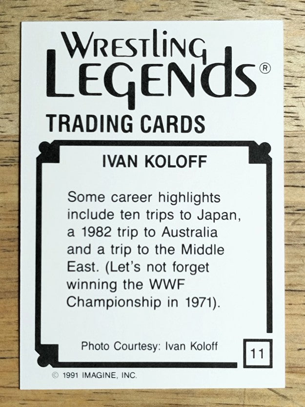 1991 Imagine Wrestling Legends #11 Ivan Koloff (NM)
