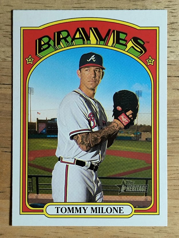 2021 Topps Heritage #116 Tommy Milone