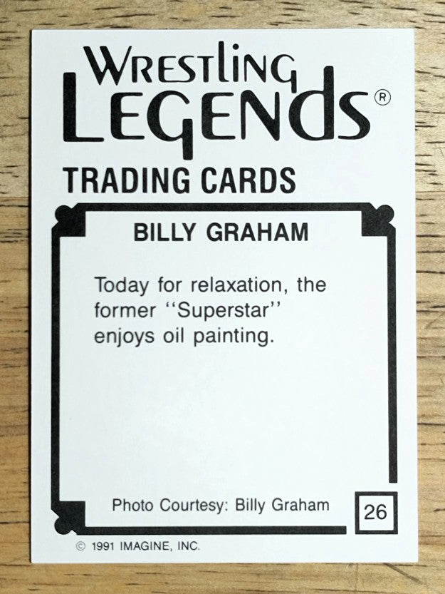 1991 Imagine Wrestling Legends #26 Billy Graham