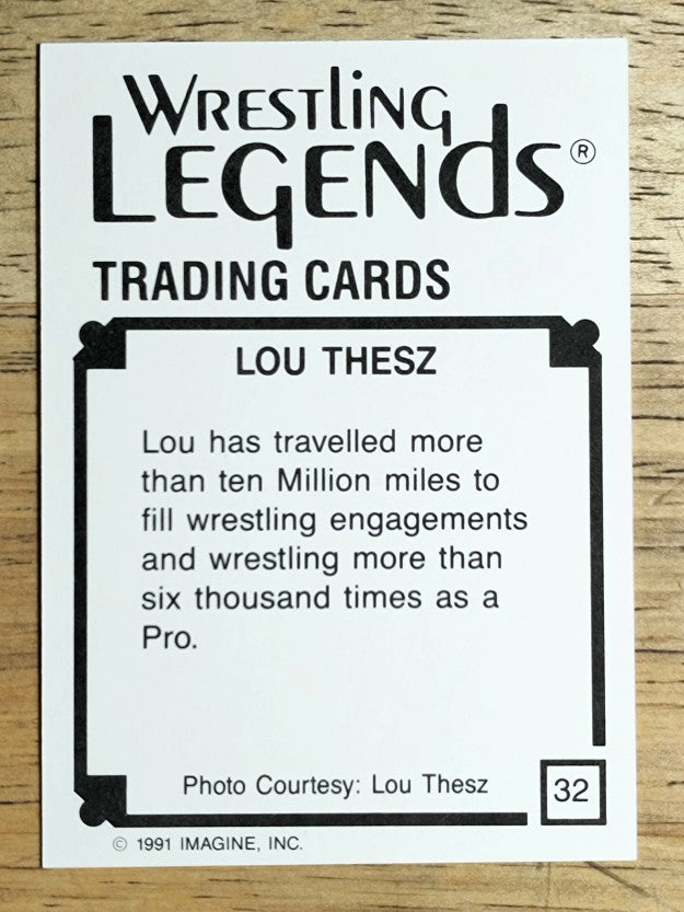 1991 Imagine Wrestling Legends #32 Lou Thesz