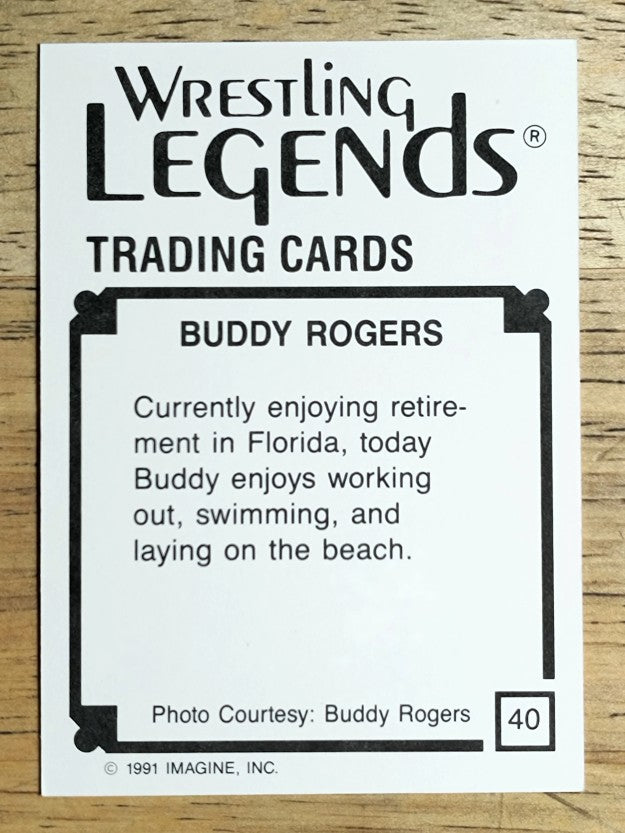 1991 Imagine Wrestling Legends #40 Buddy Rogers (NM)