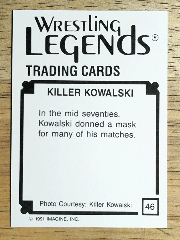 1991 Imagine Wrestling Legends #46 Killer Kowalski (NM)