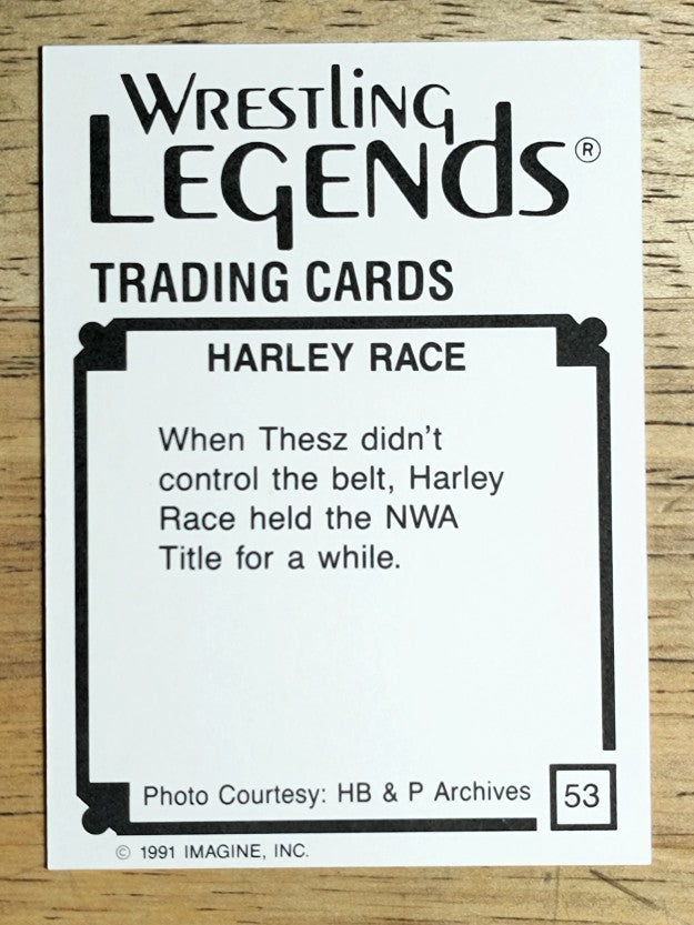 1991 Imagine Wrestling Legends #53 Harly Race