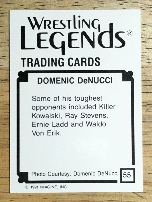 1991 Imagine Wrestling Legends #55 Domenic DeNucci