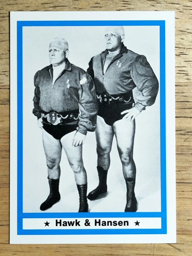 1991 Imagine Wrestling Legends #56 Hawk & Hansen (NM)