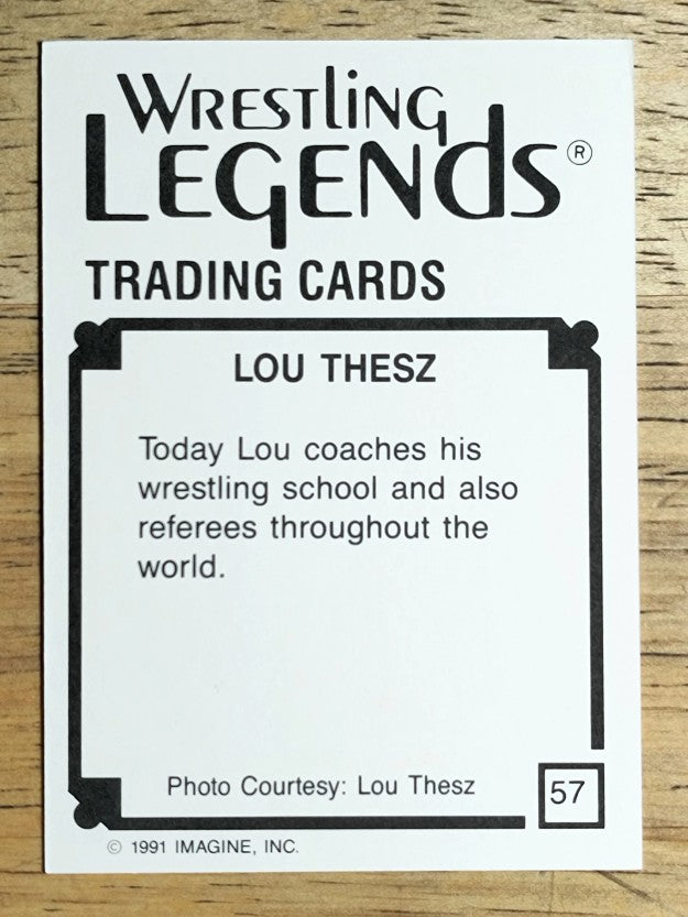 1991 Imagine Wrestling Legends #57 Lou Thesz (NM)