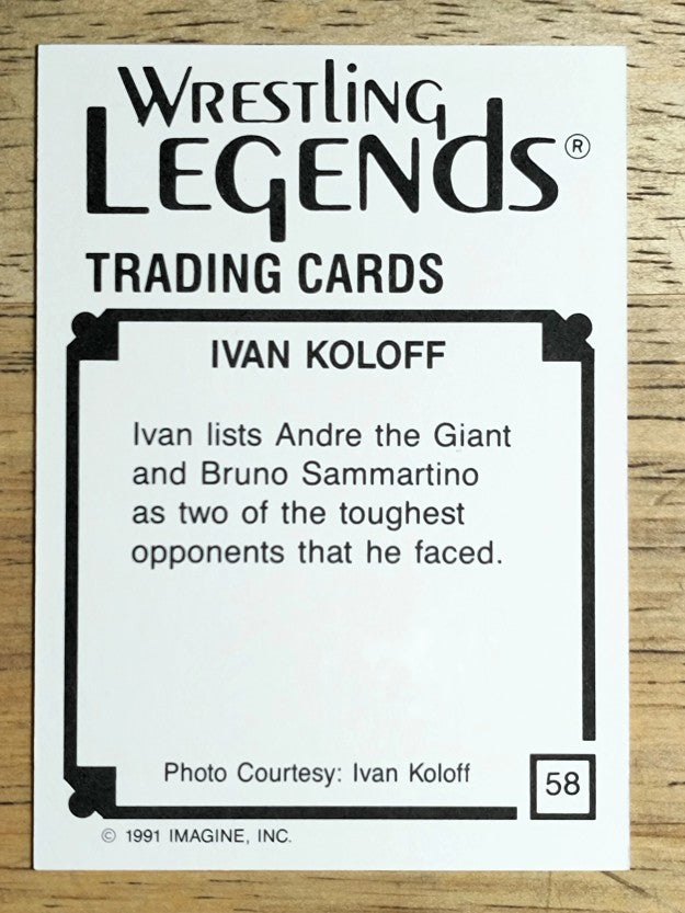 1991 Imagine Wrestling Legends #58 Ivan Koloff
