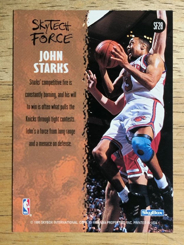 1994-95 SkyBox Premium SkyTech Force #SF28 John Starks