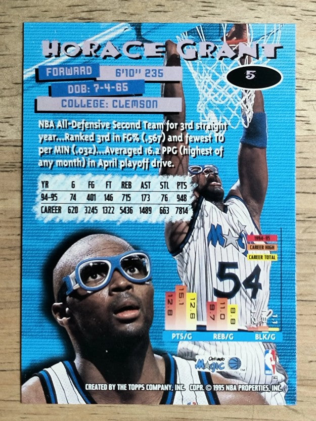 1995-96 Stadium Club #5 Horace Grant
