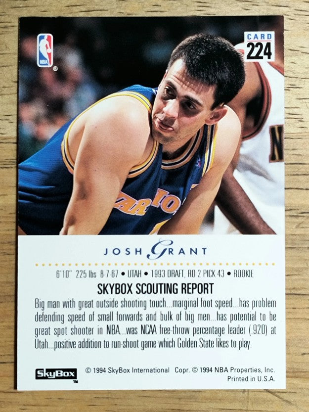1993-94 SkyBox Premium #224 Josh Grant RC