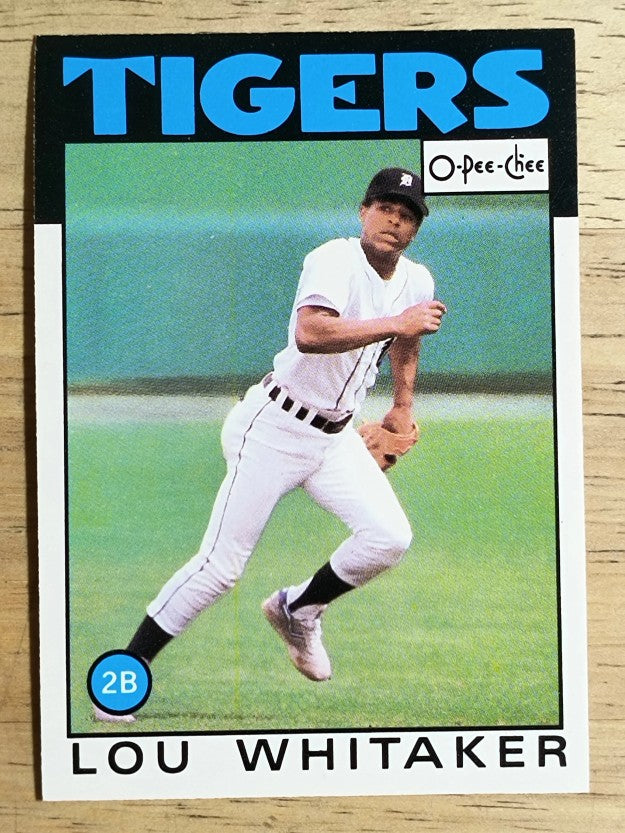 1986 O-Pee-Chee #20 Lou Whitaker