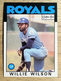 1986 O-Pee-Chee #25 Willie Wilson