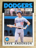 1986 O-Pee-Chee #29 Dave Anderson
