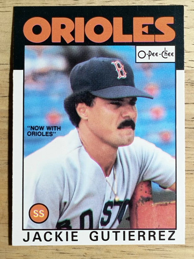 1986 O-Pee-Chee #73 Jackie Gutierrez