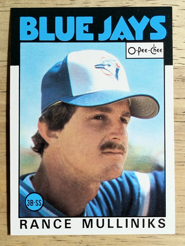1986 O-Pee-Chee #74 Rance Mulliniks