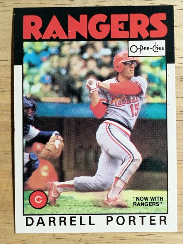 1986 O-Pee-Chee #84 Darrell Porter
