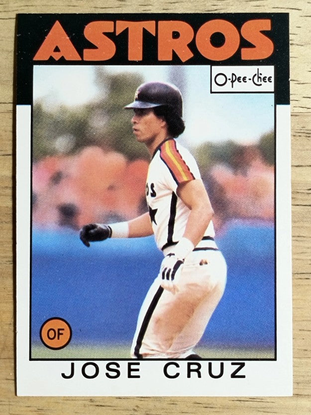 1986 O-Pee-Chee #96 Jose Cruz