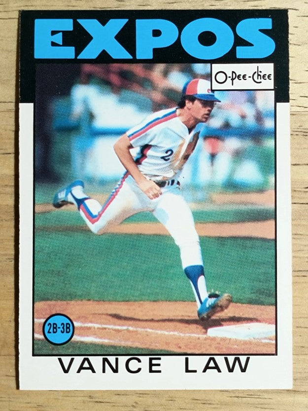 1986 O-Pee-Chee #99 Vance Law