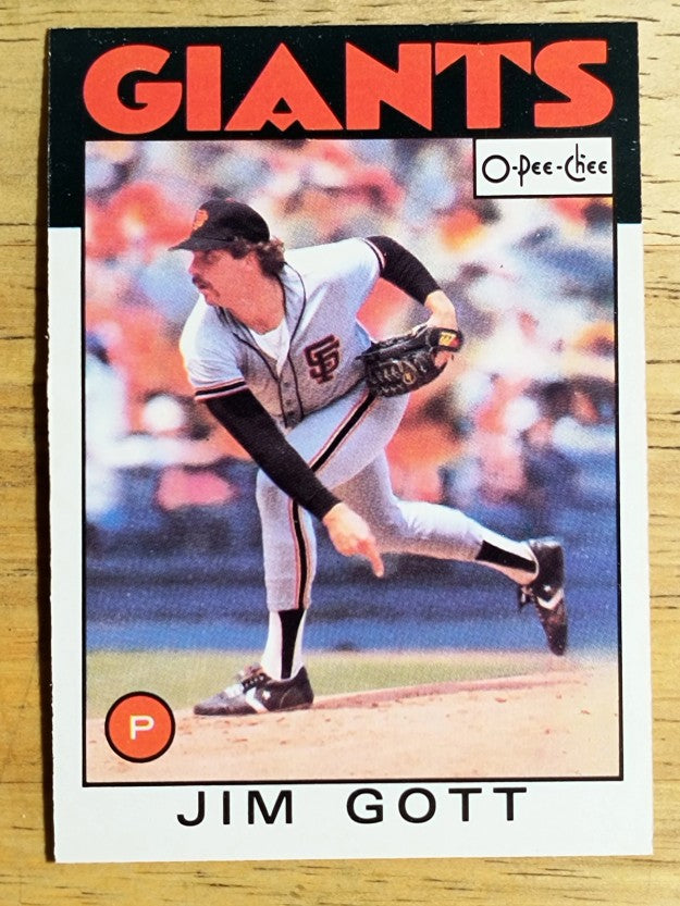 1986 O-Pee-Chee #106 Jim Gott