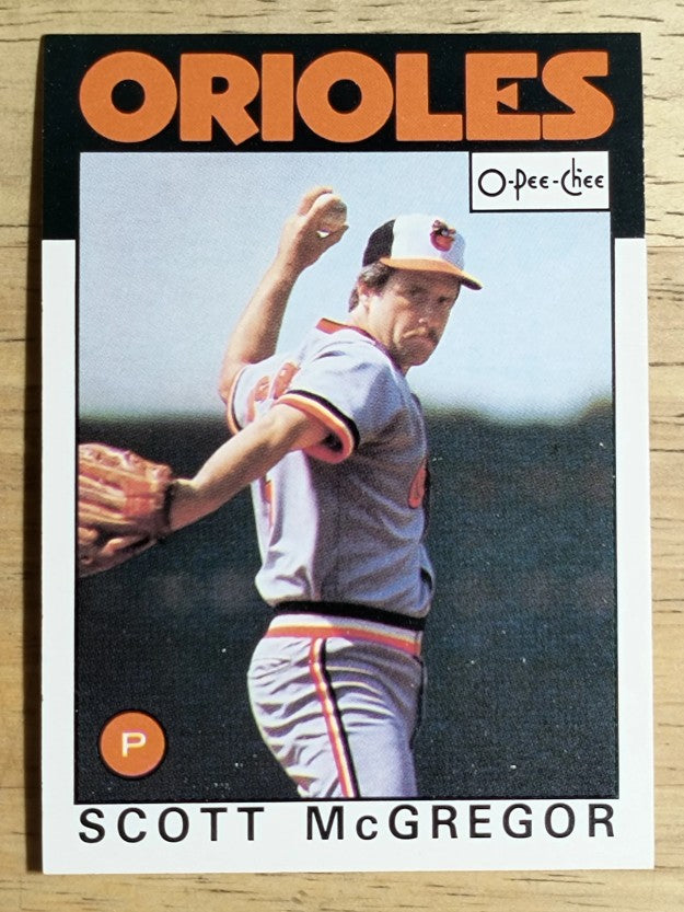 1986 O-Pee-Chee #110 Scott McGregor