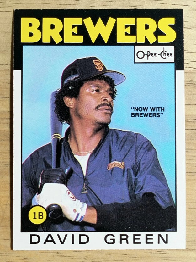 1986 O-Pee-Chee #122 David Green
