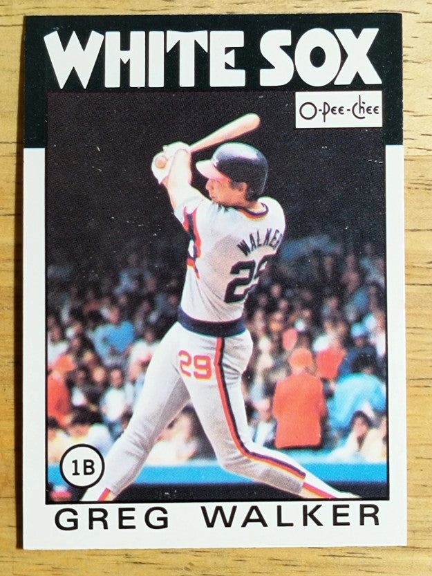 1986 O-Pee-Chee #123 Greg Walker