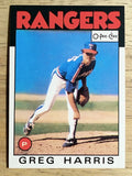1986 O-Pee-Chee #128 Greg Harris