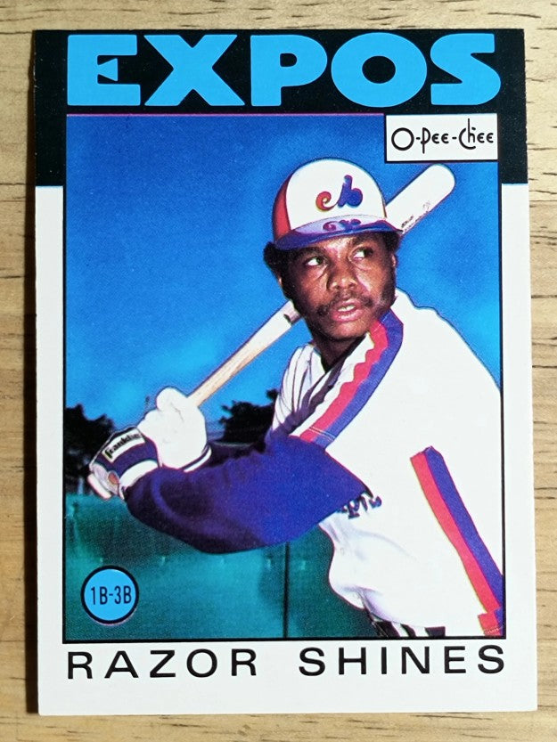 1986 O-Pee-Chee #132 Razor Shines