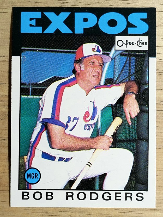 1986 O-Pee-Chee #141 Bob Rodgers MG CL