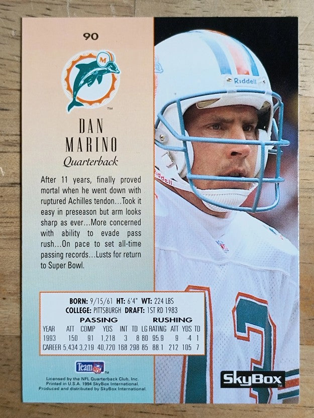 1994 SkyBox Premium #90 Dan Marino
