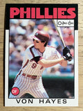 1986 O-Pee-Chee #146 Von Hayes