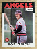 1986 O-Pee-Chee #155 Bob Grich