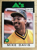 1986 O-Pee-Chee #165 Mike Davis