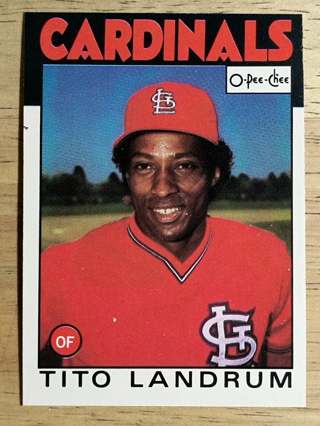 1986 O-Pee-Chee #171 Tito Landrum