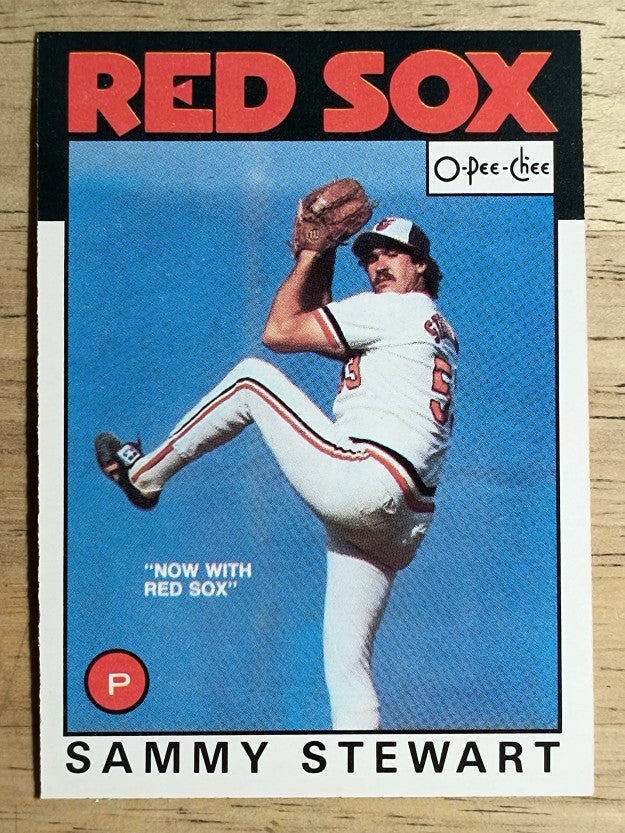 1986 O-Pee-Chee #172 Sammy Stewart