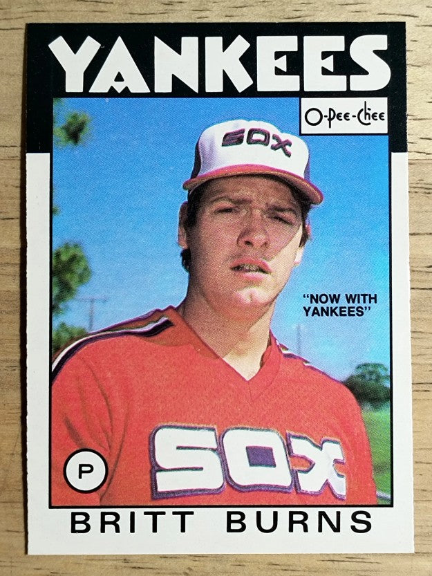 1986 O-Pee-Chee #174 Britt Burns