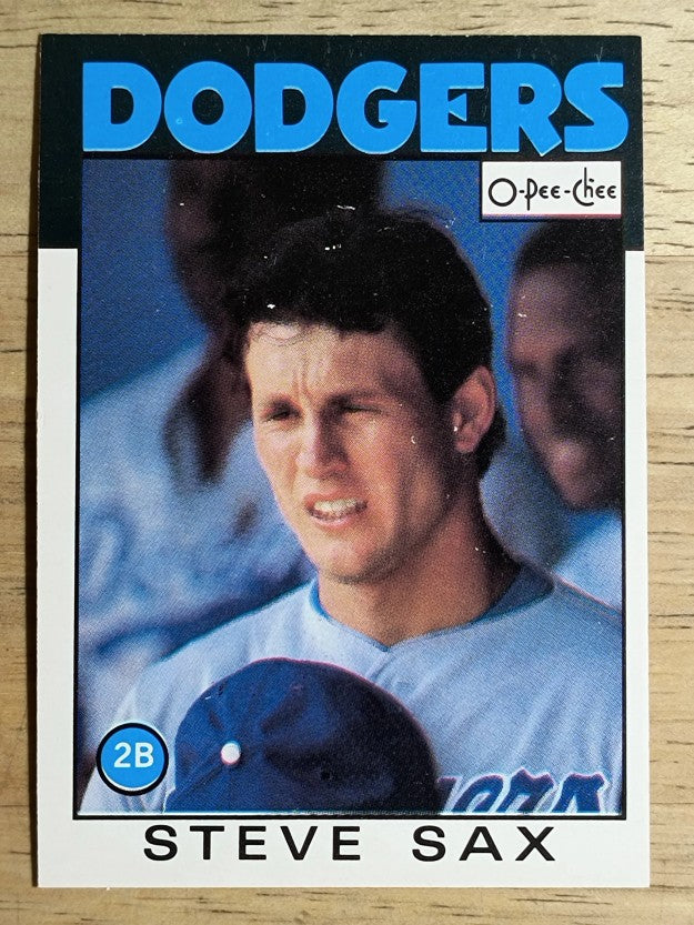1986 O-Pee-Chee #175 Steve Sax