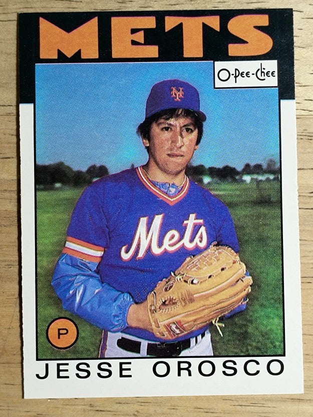 1986 O-Pee-Chee #182 Jesse Orosco