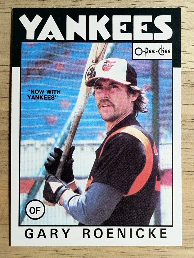 1986 O-Pee-Chee #183 Gary Roenicke