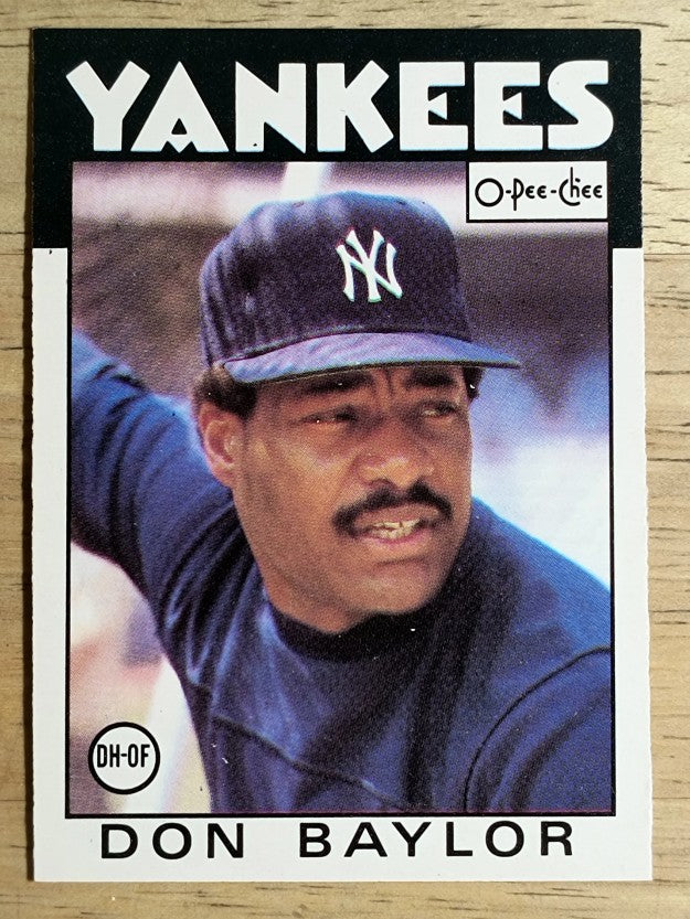 1986 O-Pee-Chee #184 Don Baylor