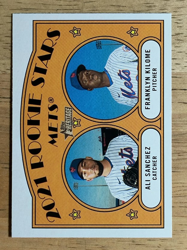 2021 Topps Heritage #155 Ali Sanchez RC/Franklyn Kilome RC