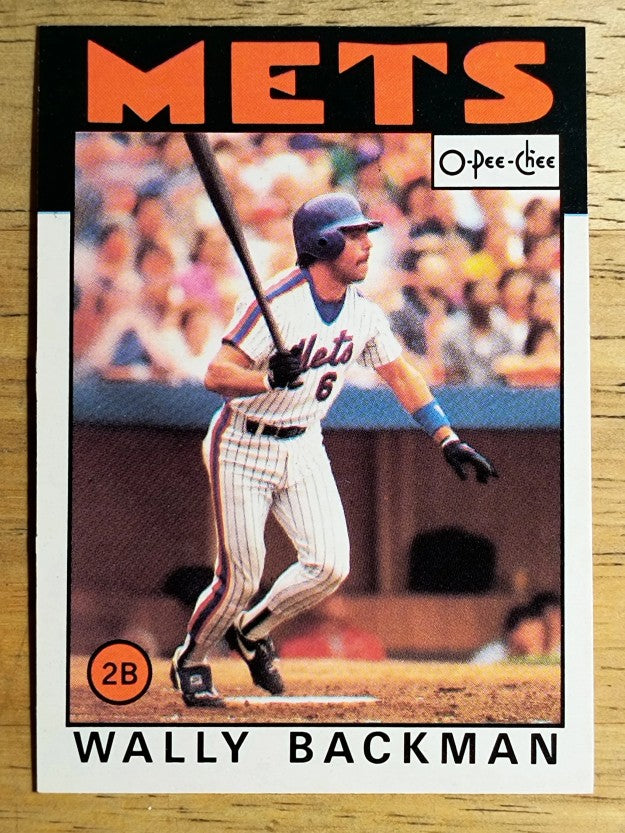 1986 O-Pee-Chee #191 Wally Backman