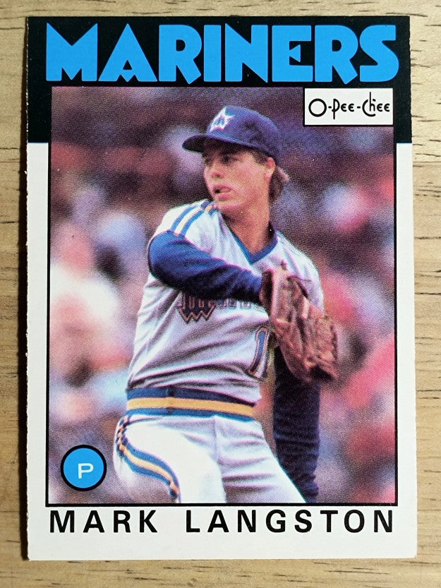 1986 O-Pee-Chee #198 Mark Langston